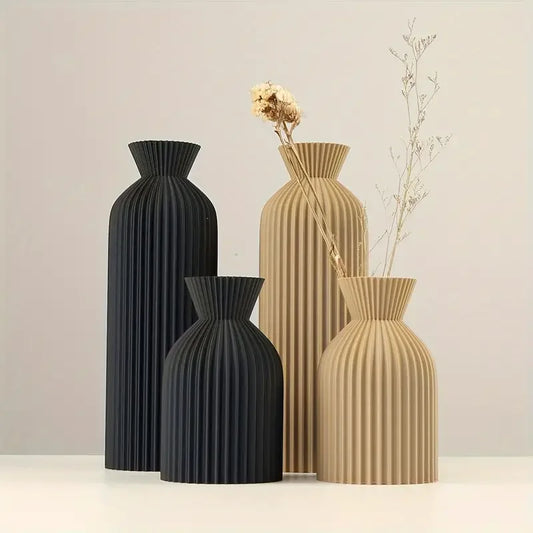 Black Boho Chic Decorative Vase